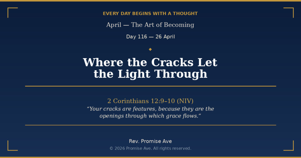 day116 26april wherethecracksletthelightthrough social