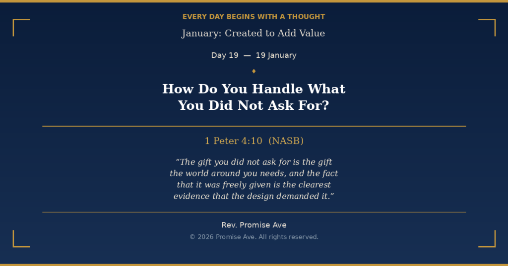 day19 19january howdoyouhandlewhatyoudidnotaskfor social