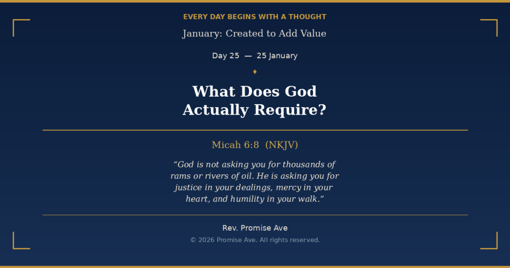 day25 25january whatdoesgodactuallyrequire social