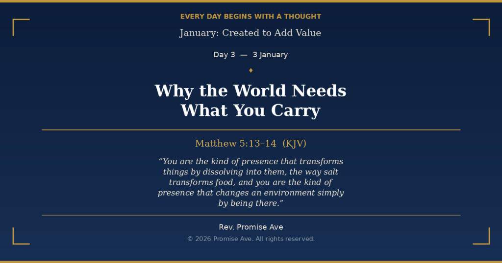 day3 3january whytheworldneedswhatyoucarry social
