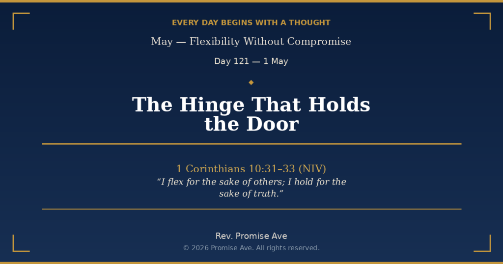 day121 1may thehingethatholdsthedoor social