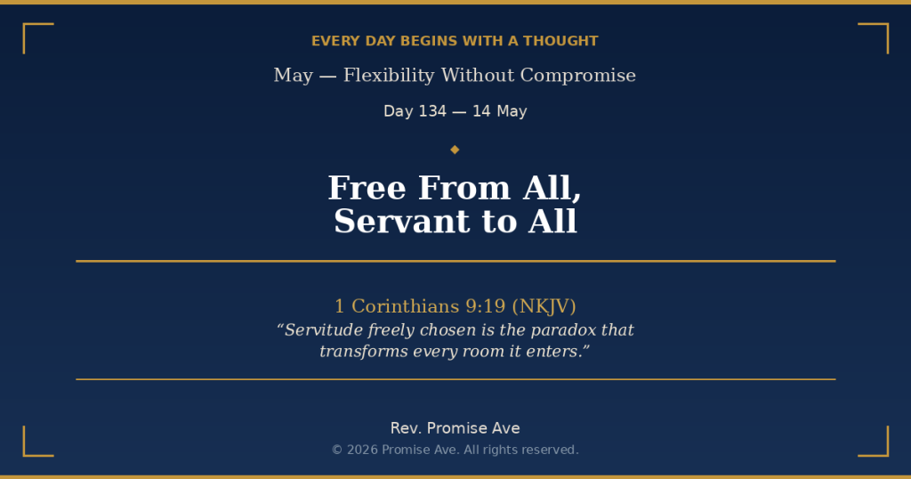 day134 14may freefromallservanttoall social
