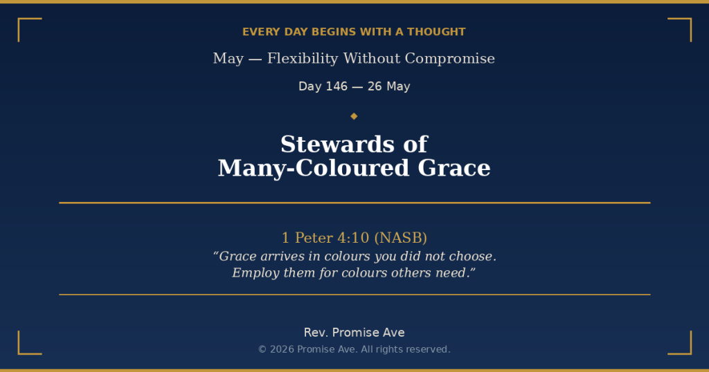 day146 26may stewardsofmanycolouredgrace social