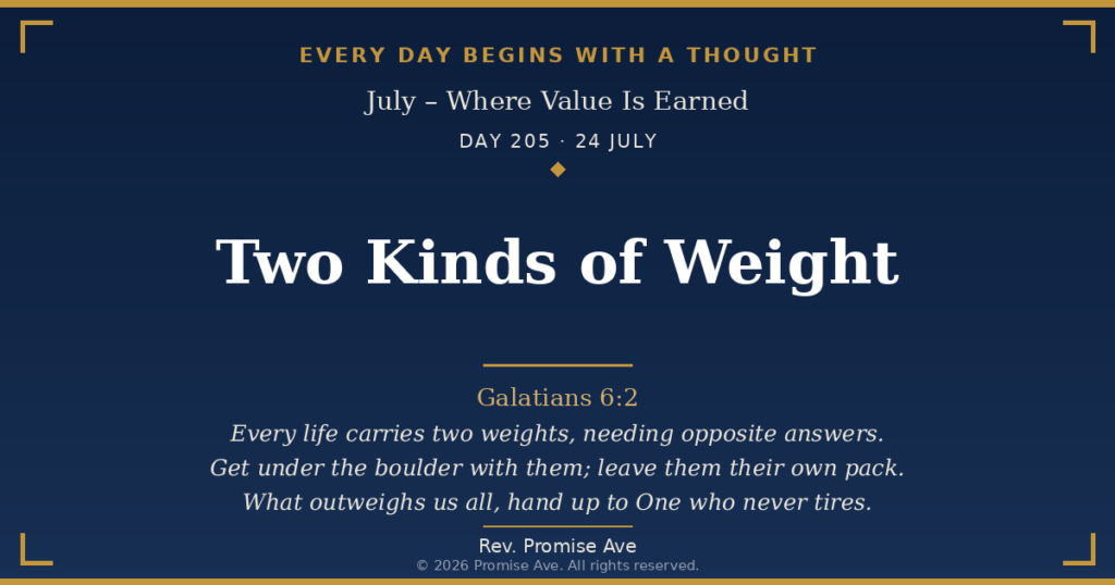 day205 24july two kinds of weight