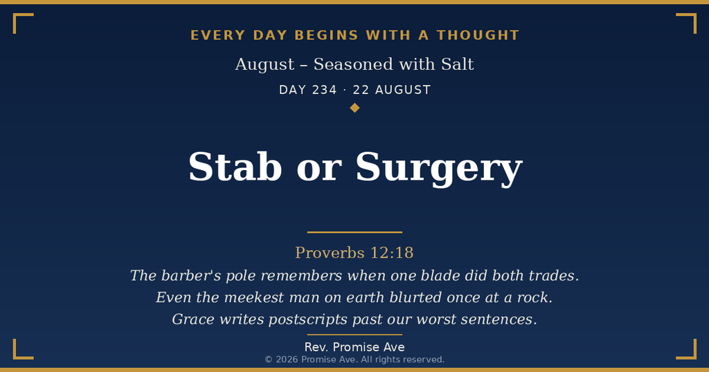 day234 22august stab or surgery