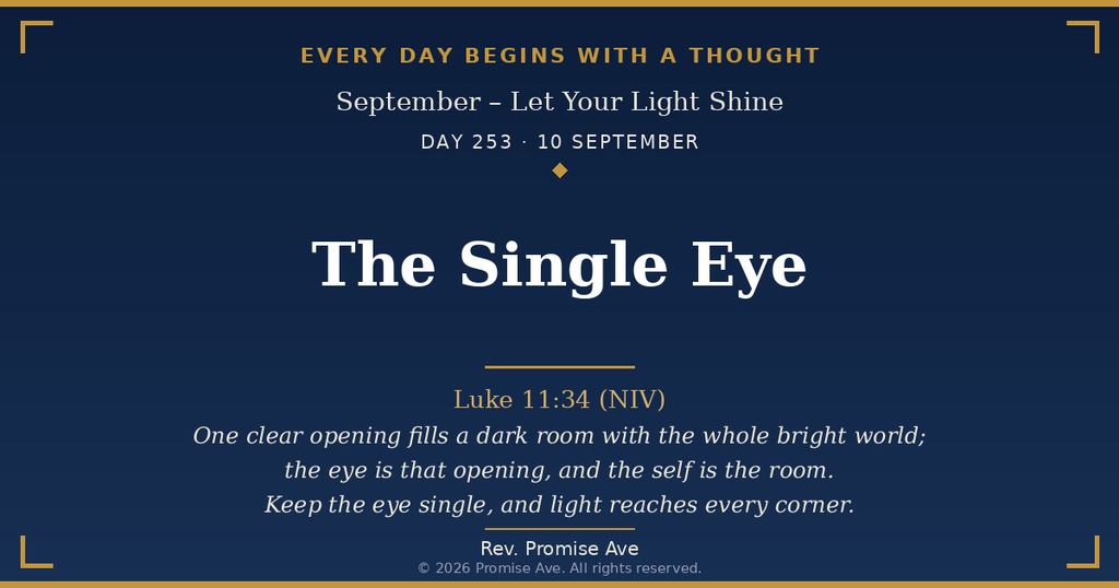 day253 10september the single eye