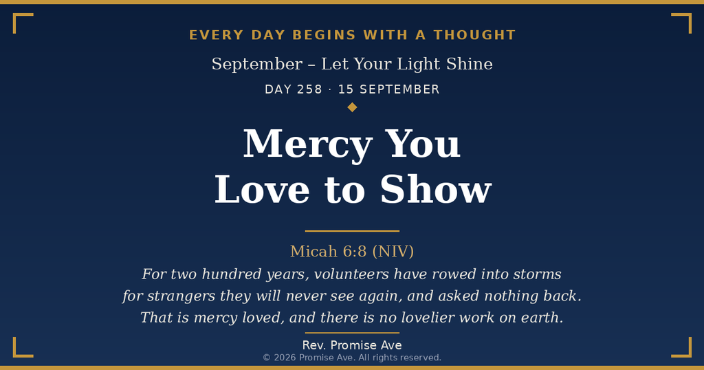 day258 15september mercy you love to show