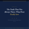 The Truth That Was Always There: What Peter Finally Saw (PDF)