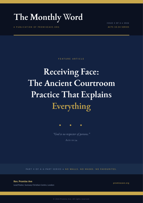 Receiving Face: The Ancient Courtroom Practice That Explains Everything (PDF)